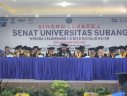 Universitas Subang Sukses Gelar Wisuda Gelombang I dan Dies Natalis ke-20