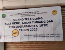 Pemkab Subang Gelar Tera Ulang Timbangan Gratis di Pasar Pabuaran, Pastikan Perlindungan Konsumen dan Ketertiban Ukur