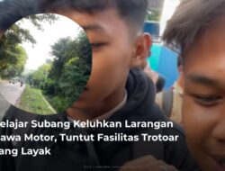 Pelajar Subang Keluhkan Larangan Bawa Motor ke Sekolah, Desak Pemerintah Sediakan Trotoar yang Layak