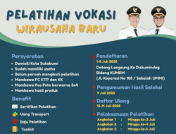 Diskumindag Kota Sukabumi Buka Pendaftaran Pelatihan Vokasi untuk Wirausaha Baru hingga 8 Juli 2025