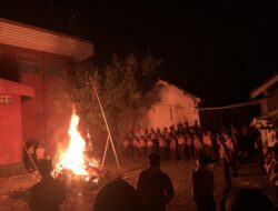Hangatnya Api Unggun Matsama: Sinergi Mahasiswa KKNM Unsub dan MI Al Mubtadi