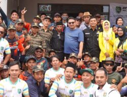 KUNJUNGAN SABA DESA DI COMPRENG, KANG REY KOMITMEN WUJUDKAN PEMBANGUNAN INFRASTRUKTUR MERATA