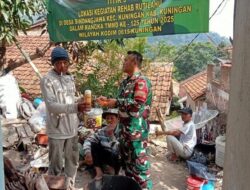 TMMD ke-125 Kodim 0615/Kuningan Perbaiki Rutilahu di Desa Sindangjawa
