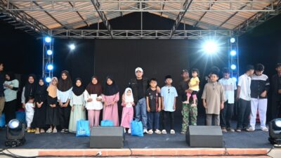 Santunan Yatim Warnai Soft Opening D’Jons Pool Family Billiard & Café