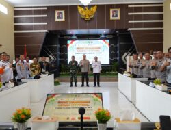 Forkopimda Subang Hadiri Rakor Lintas Sektoral Pengamanan Idul Fitri di Mapolres