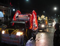 Semarak Parade Bedug Warnai Malam Takbiran di Subang