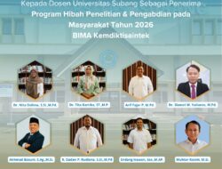 Hibah 2026 Diraih, Dosen Unsub Siap Hasilkan Riset Berdampak