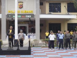 Polres Subang Gelar Senam Bersama Peringati Hari K3 Sedunia