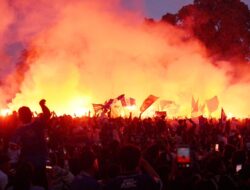Persib Juara, Kang Rey Pimpin Nobar dan Konvoi di Subang