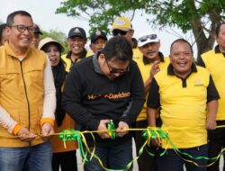 Jalan Desa Mulyasari Resmi Dibuka, Kades Harap Dilanjutkan