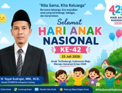 Hari Anak Nasional Ke-42, DP2KBP3A Subang Ajak Wujudkan Keluarga Ramah Anak