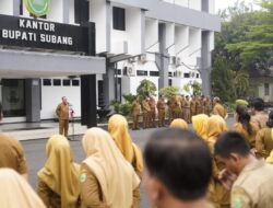 Apel Pagi Setda Subang, Rona Tekankan Kerja Sama ASN